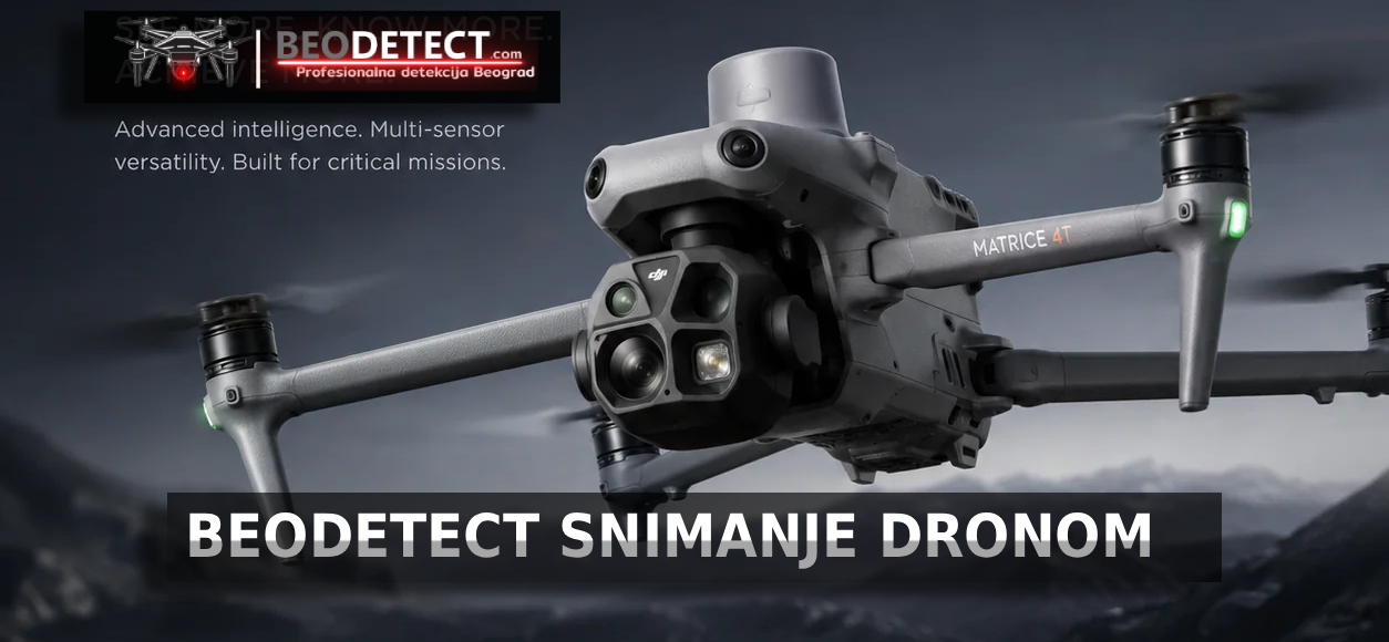 snimanje dronom iz vazduha termovizijsko termalno high zoom