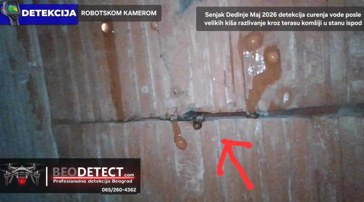 (Dedinje - Banjica Maj 2026) Detekcija od 220e uspesno otkrila uzrok curenja terase&hellip;