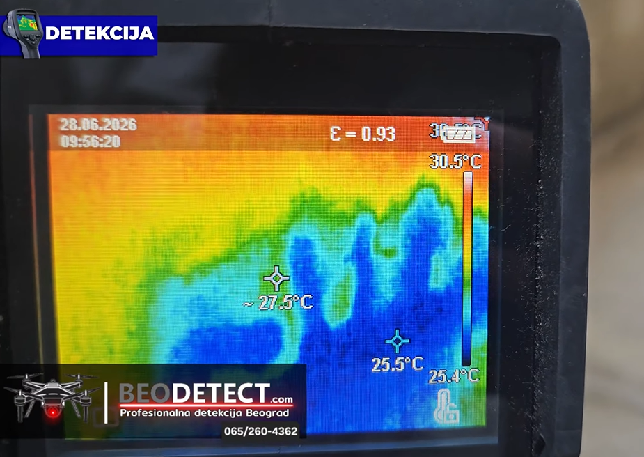Uspesna detekcija beodetect beograd Uspesna Detekcija od 340e spasila zgradu od velikog natapanja vode u suterenu - Pukla vodovodna cev termovizijski snimak potvrdjuje natapanje