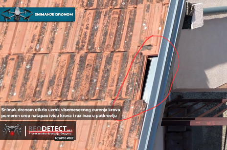 Beograd - Cukarica - Bele Vode - Snimak krova na kuci&hellip;