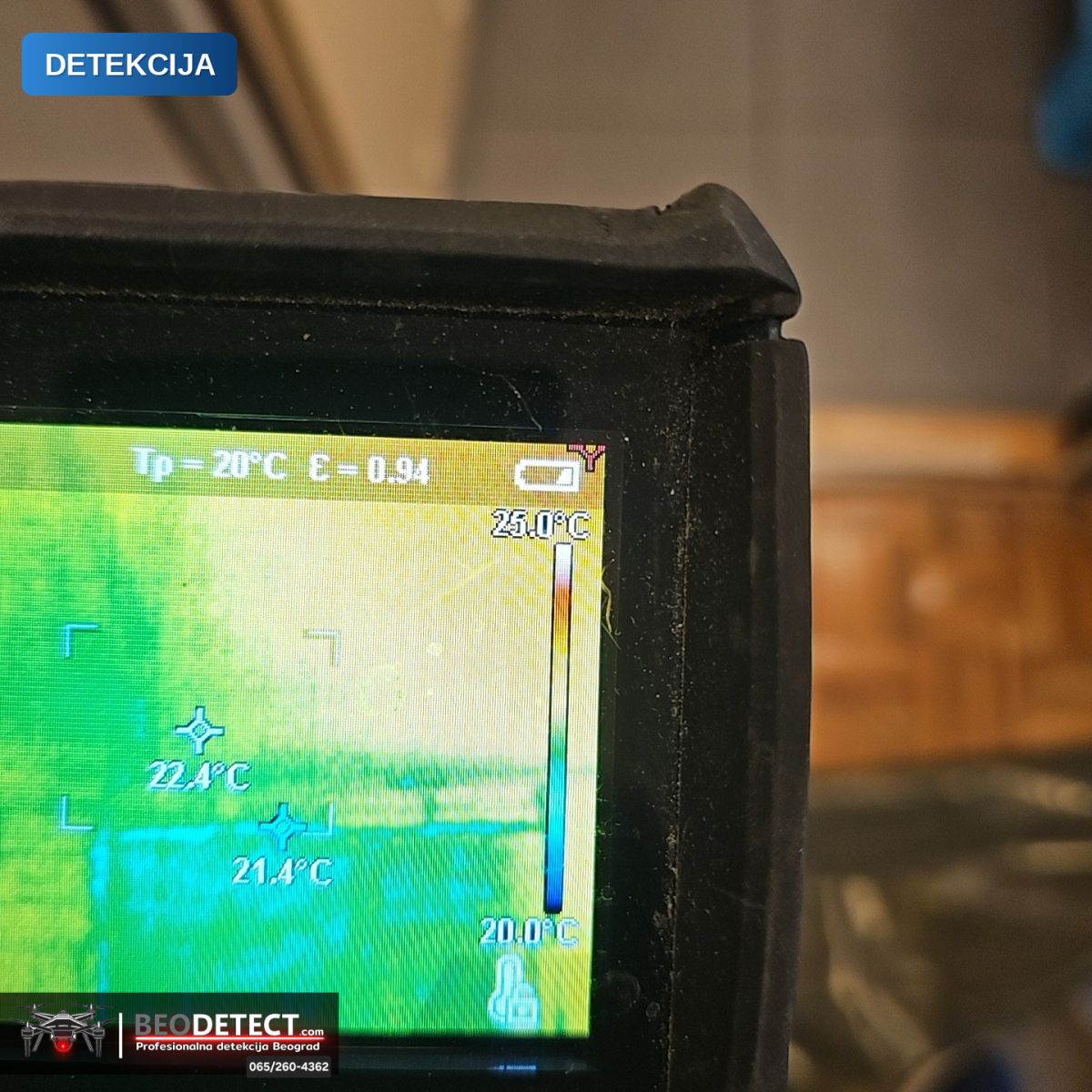 BeoDetect: detekcija kvara na vodovodnoj instalaciji Novi Beograd – zatečeno stanje — Novi Beograd, Beograd