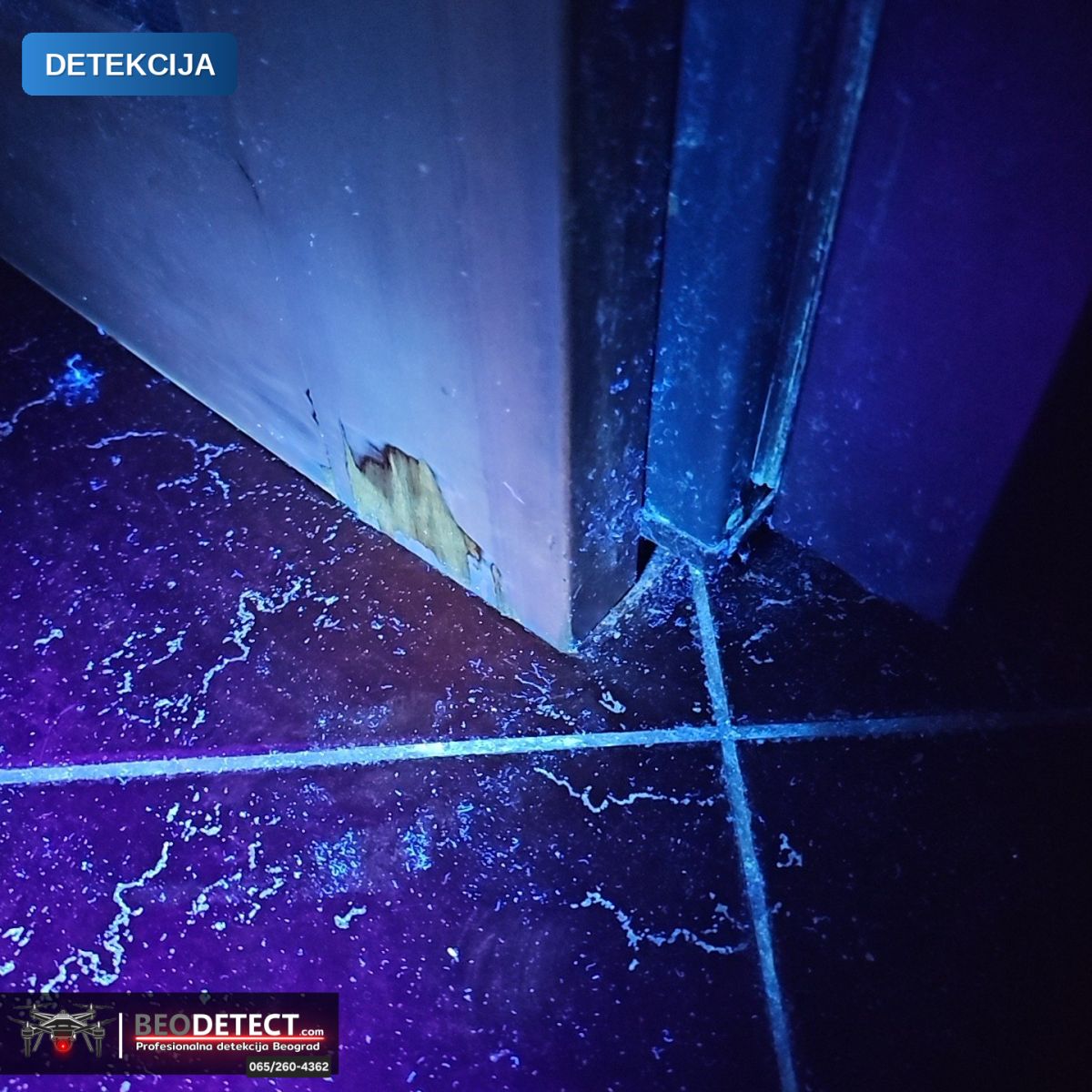 Otkrivanje uzroka problema, ispitivanje sistema – Detekcija UV lampom, Zemun — Zemun, Beograd