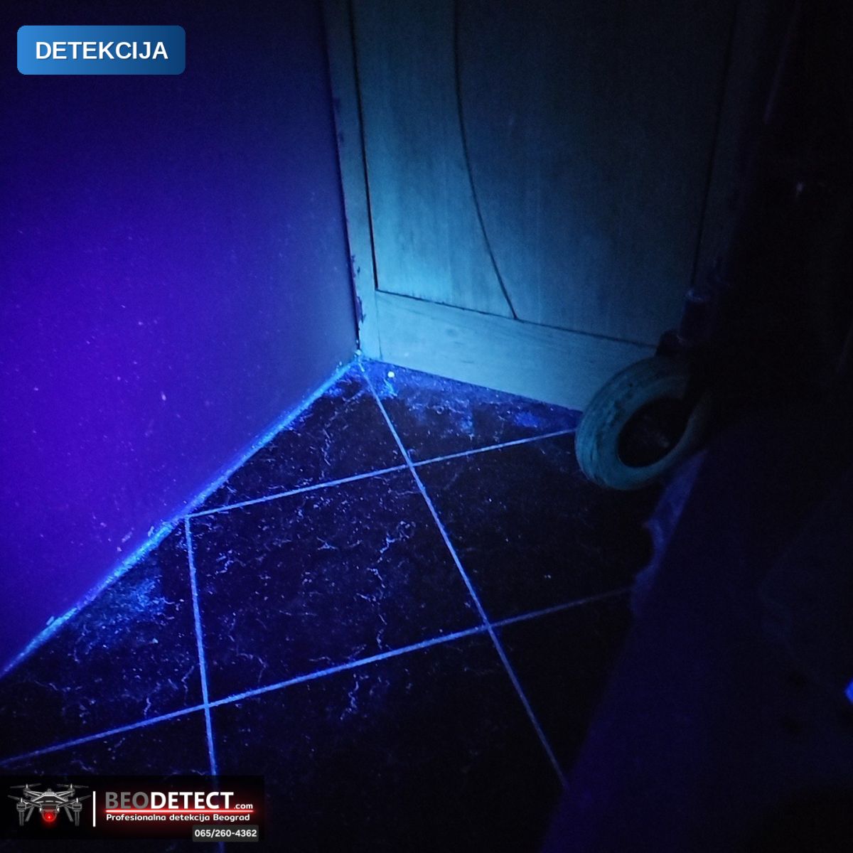 Otkrivanje uzroka problema Zemun – Detekcija UV lampom | BeoDetect — Zemun, Beograd